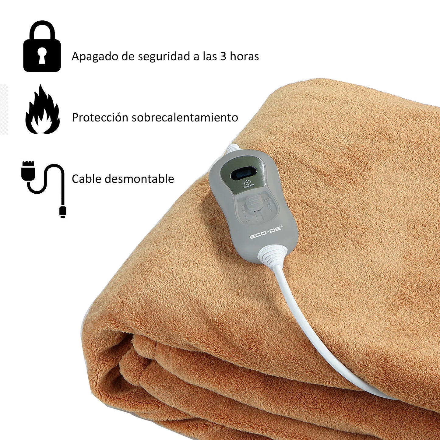 Detalle del mando de control de la manta eléctrica